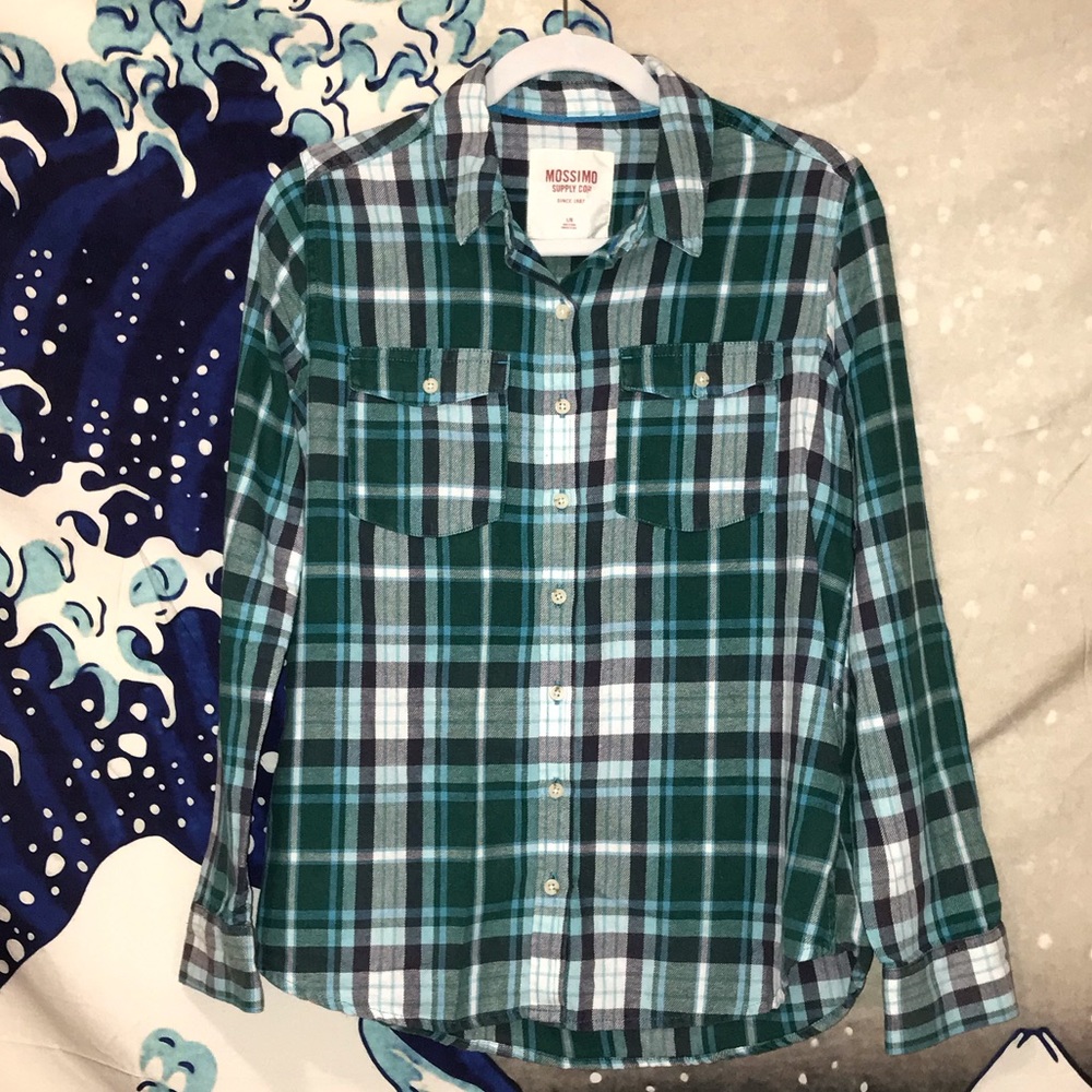 Teal Plaid Flannel